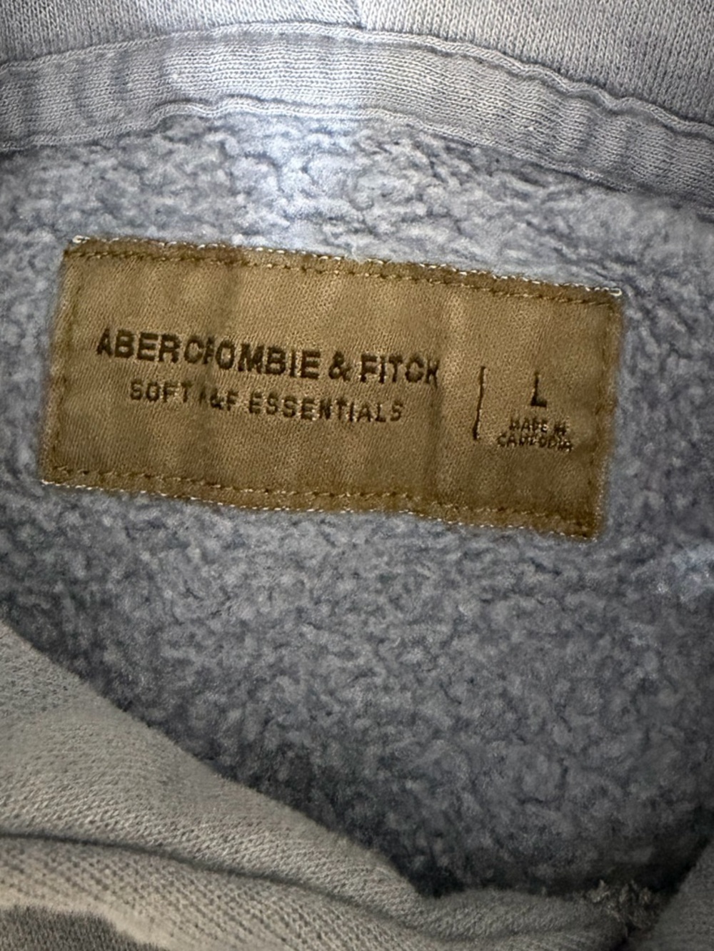Abercrombie & Fitch Essential Popover Hoodie, Size L - Picture 3 of 5